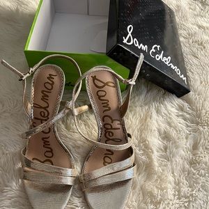 Sam Edelman Lilly Metallic Strap Sandals! Brand new with box.